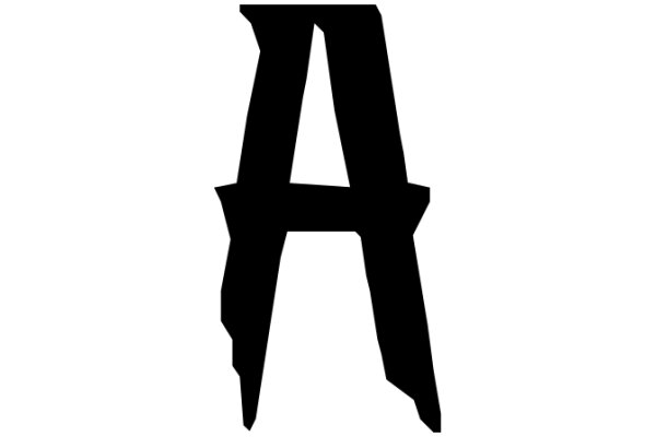 A Simple Letter 'A' on a White Background