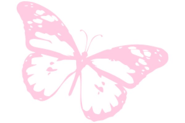 Pink Butterfly Silhouette