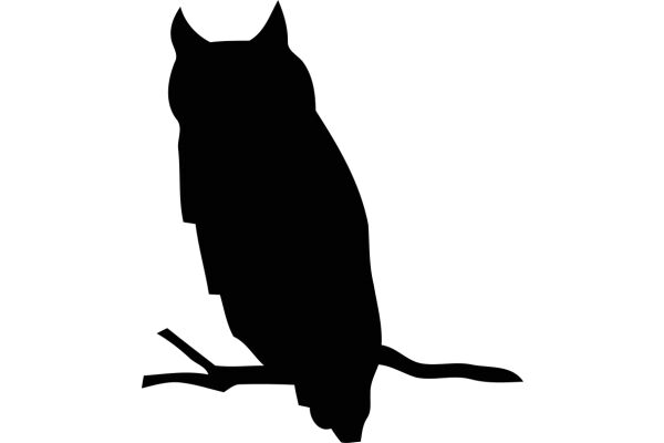 Silhouette of an Owl on a Branch