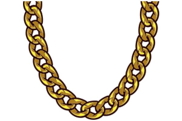 Vibrant Yellow Chain with a Golden Link Design