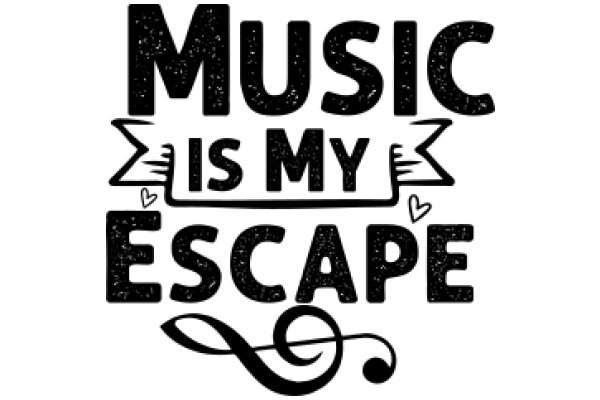 Music is My Escape: A Graphic Design Poster