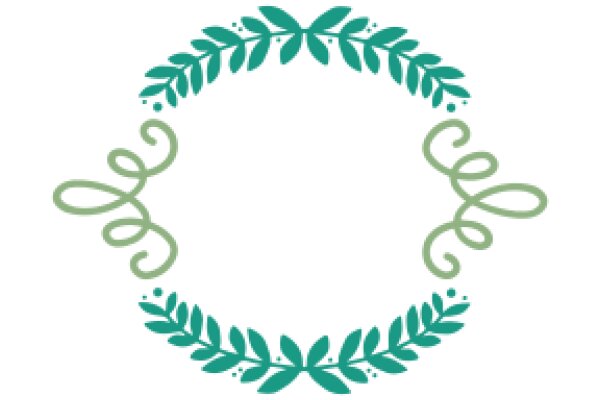 A Simple, Elegant Logo: A Green Wreath with a White Background