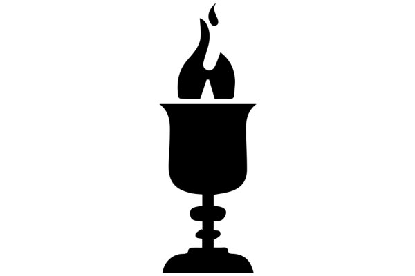 A Simple Icon of a Candle