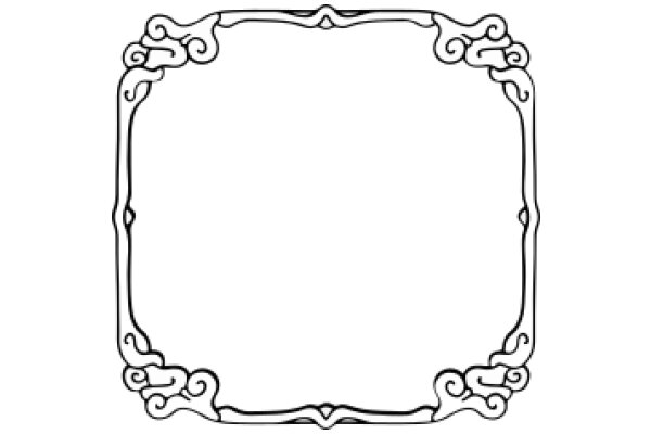 Elegant White Oval Frame with Decorative Border