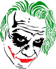 The Joker's Green Hair: A Stylized Portrait