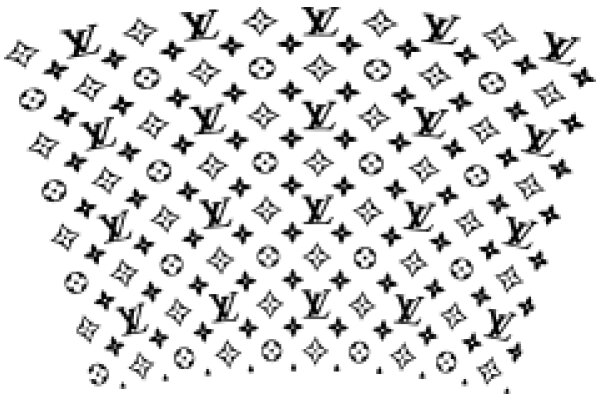 A Pattern of Iconic Louis Vuitton Logos