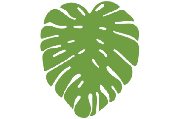 Simplistic Green Leaf Icon