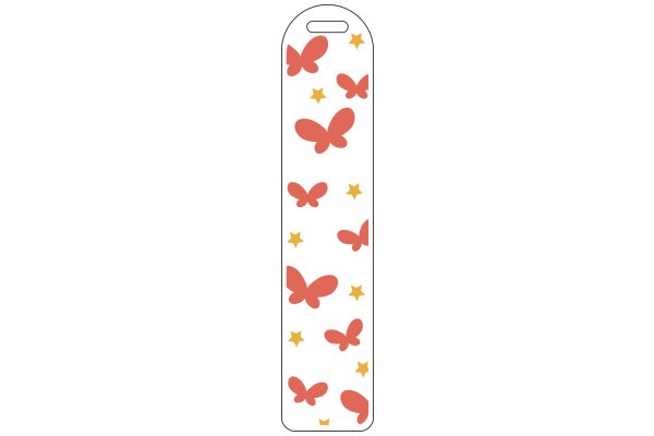 Whimsical Butterfly and Star Pattern on a Phone Case