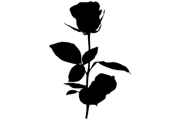 Silhouette of a Rose: A Symbol of Love and Beauty