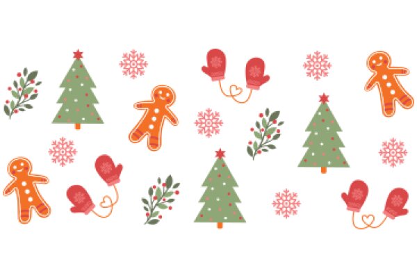 Season's Greetings: A Festive Collection of Christmas Trees, Gingerbread Cookies, and Holiday Symbols