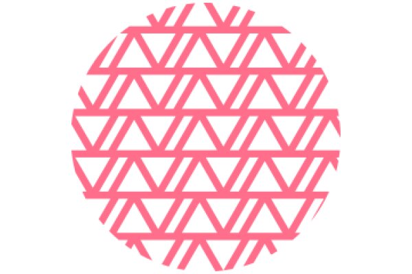 Vibrant Geometric Pattern in Pink