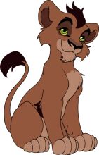 A Lion's Smile: A Cartoon Character with a Friendly Expression