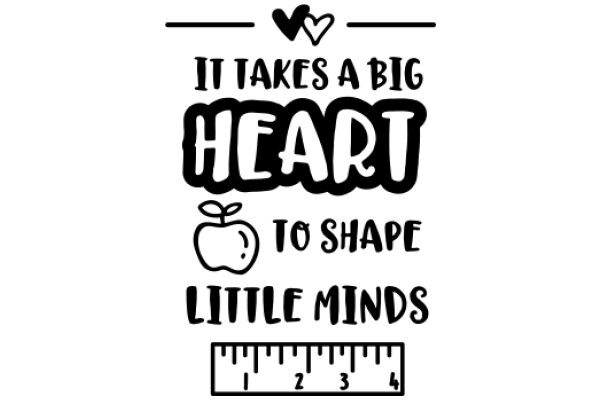 Inspirational Quote Poster: Embrace Your Heart, Shape Your Minds, and Measure Your Growth