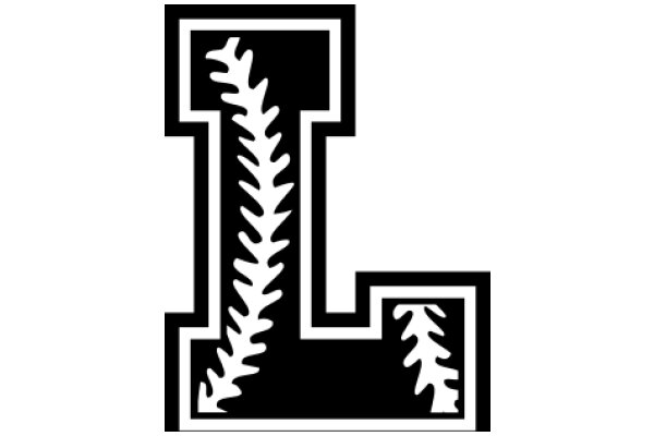 Stylized Letter 'L' with a Tree Branch Design