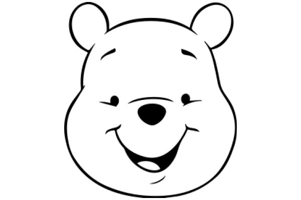 A Smiling Cartoon Bear Emoticon