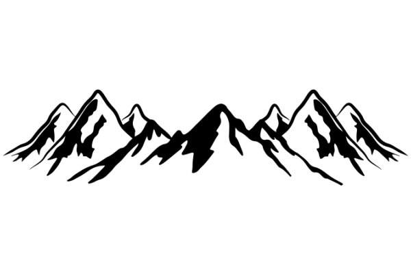 Silhouette of a Mountain Range