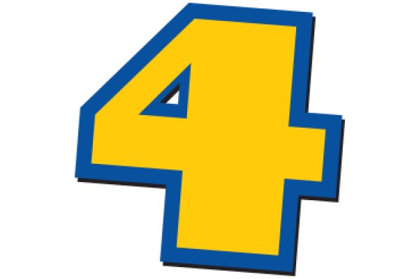 Vibrant Number Four Logo