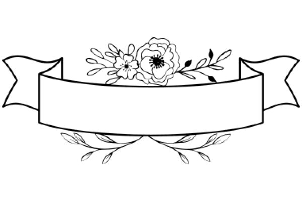 A Flowery Emblem with a Banner