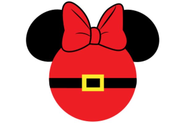 Stylish Red Minnie Mouse Ear Icon