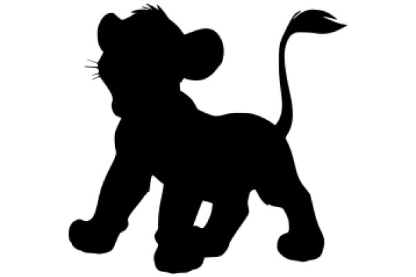 A Silhouette of a Lion-like Creature