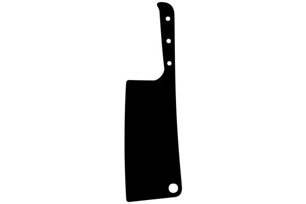 A Silhouette of a Knife with a Handle