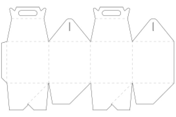 A Line Drawing of Three Containers