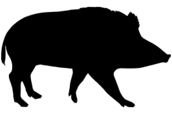 A Silhouette of a Boar