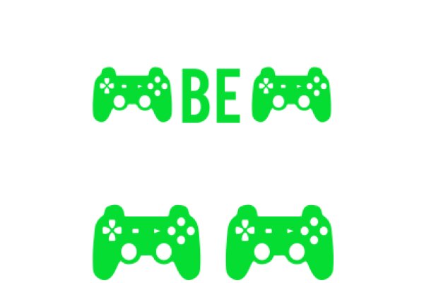 Vibrant Green Gaming Icons: BE