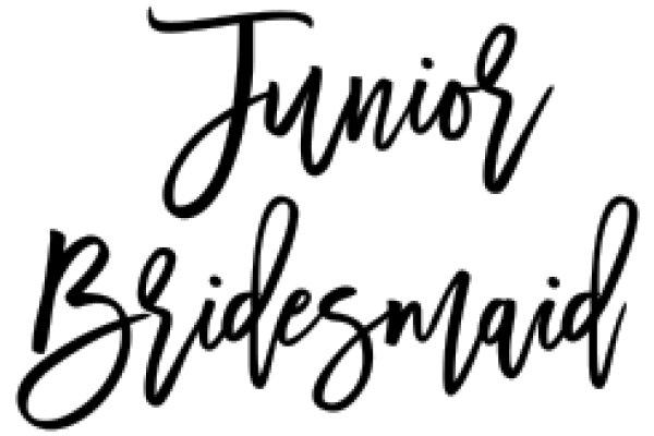 Handwritten Sign for Junior Bridesmaid