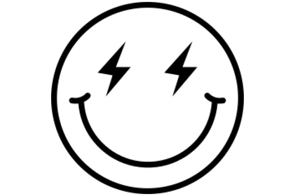 Simplistic Smiley Face with Electric Light Design