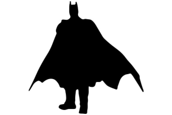 Silhouette of a Superhero: A Graphic Representation of a Famous Comic Book Character