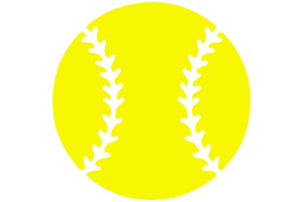 Vibrant Yellow Baseball Logo