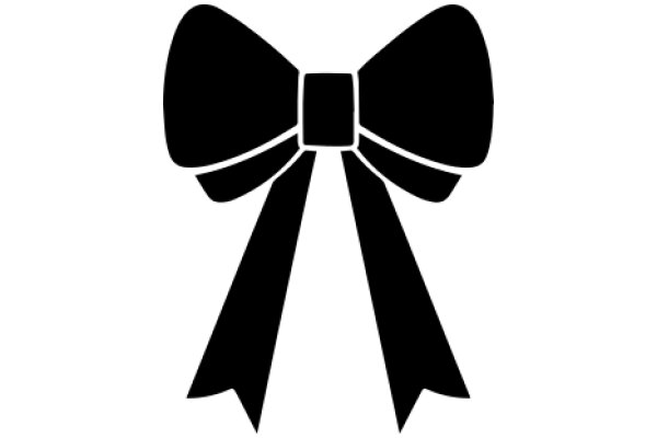 Stylish Black Bow Icon