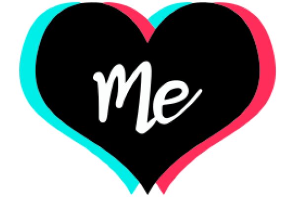 Stylized Graphic of the Word 'Me' Inside a Heart Shape