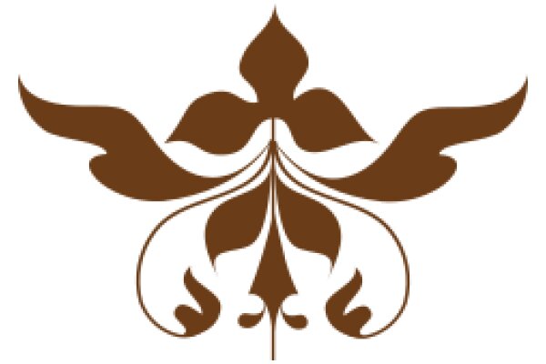 Stylized Brown Flower Logo