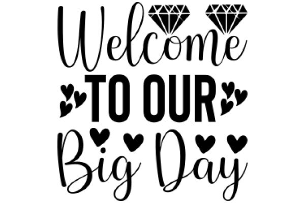 Welcome to Our Big Day: A Sign of Celebration and Love