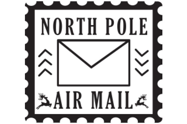 North Pole Air Mail Postage Stamp