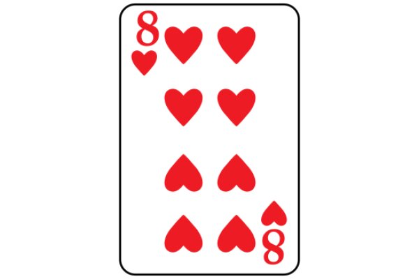 Eight of Hearts Playing Card