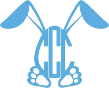 Stylized Blue Bunny Logo