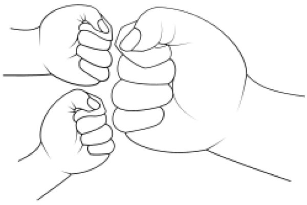 Two Hands Clasped in a Fist, Symbolizing Strength and Unity