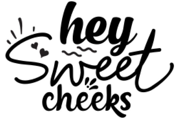 Hey Sweet Cheeks: A Playful and Cute Greeting Card Design