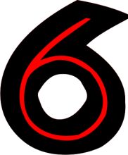 Stylized Number Six Logo