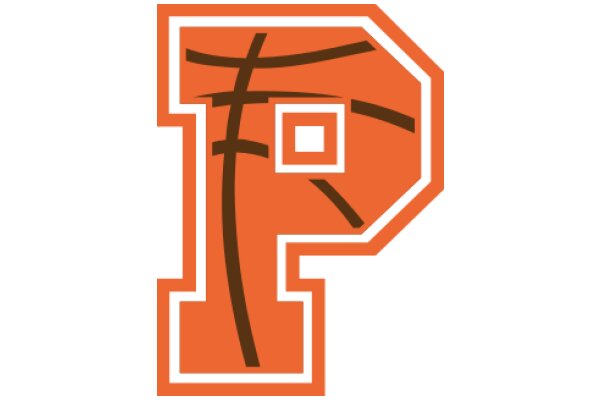 Vibrant Orange and Brown Letter P Logo