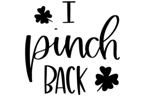 A Playful Affirmation: 'I Pinch Back' with Clovers