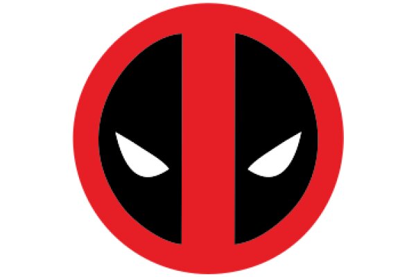 Vibrant Red and Black Logo of a Popular Comic Character