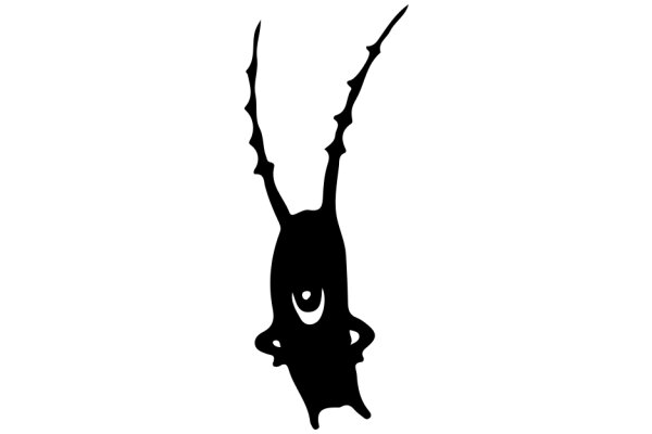 Silhouette of a Character with Antlers