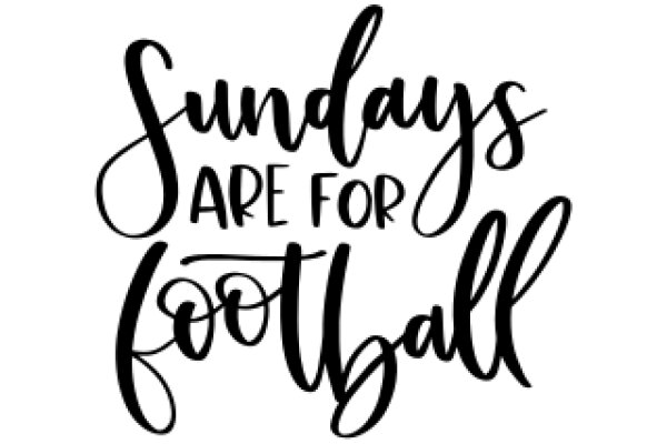 Sundays Are for Football: A Graphic Design