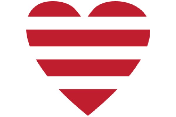 Simplistic Red and White Heart Logo