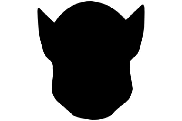 Silhouette of a Cat's Head