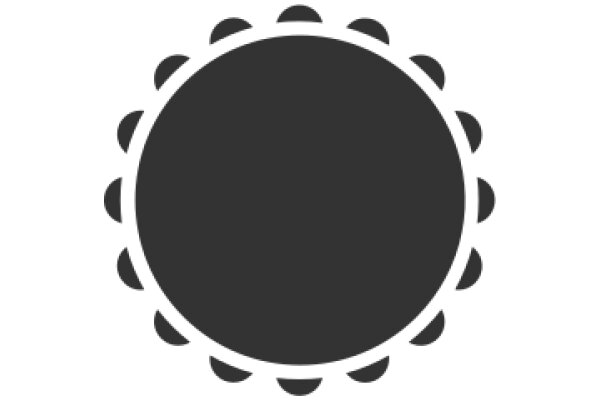 A Solid Circle on a White Background